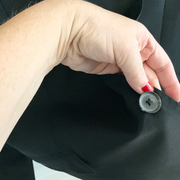 J. Lindeberg Men’s Blazer Hopper Hi-Tech Class Wool Black single breasted Sz 42R - Picture 8 of 15